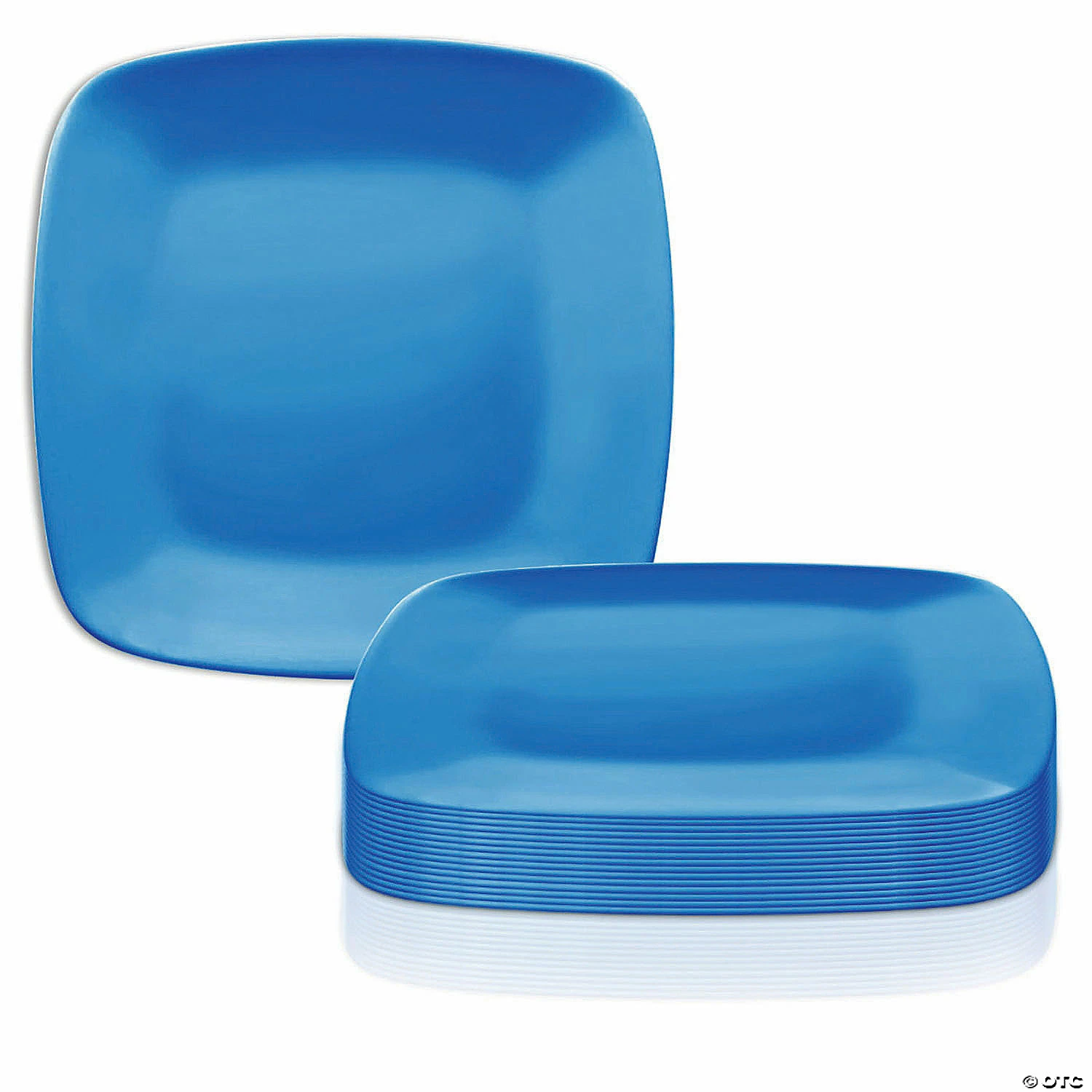 Flash Sale 🥰 7.25" Blue Flat Rounded Square Disposable Plastic Appetizer/Salad Plates (120 Plates) ✨ 3 Flash Sale 🥰 7.25" Blue Flat Rounded Square Disposable Plastic Appetizer/Salad Plates (120 Plates) ✨ - Image 3