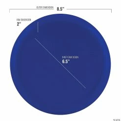 Promo 💯 8.5" Light Blue Flat Round Disposable Plastic Appetizer/Salad Plates (70 Plates) 😀 -Party Tableware Shop 8 5 light blue flat round disposable plastic appetizer salad plates 70 plates14273892 a02