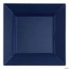 Promo 🌟 9.5" Midnight Blue Square Plastic Dinner Plates (40 Plates) ⭐