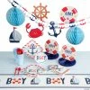 Wholesale ⭐ Ahoy It’s a Boy Nautical Baby Shower Tableware Kit for 8 Guests - 100 Pc. 😉