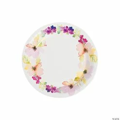 Cheap 👍 Garden Party Floral Paper Dessert Plates - 8 Ct. 👏