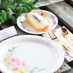 Cheap 👍 Garden Party Floral Paper Dessert Plates - 8 Ct. 👏 -Party Tableware Shop garden party floral paper dessert plates 8 ct 13759916 a02