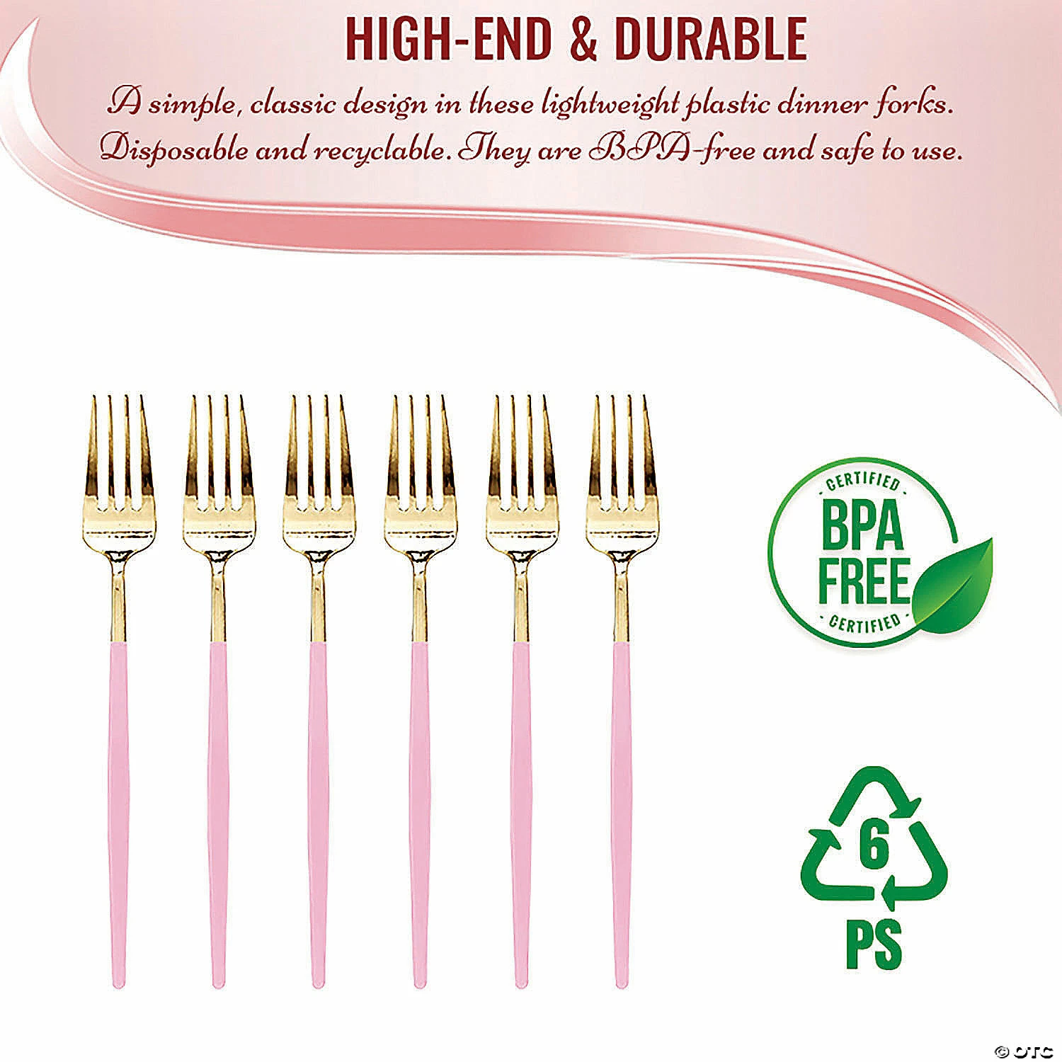 Best reviews of ⭐ Gold with Pink Handle Moderno Disposable Plastic Dinner Forks (120 Forks) ⭐ 3 Best reviews of ⭐ Gold with Pink Handle Moderno Disposable Plastic Dinner Forks (120 Forks) ⭐ - Image 3