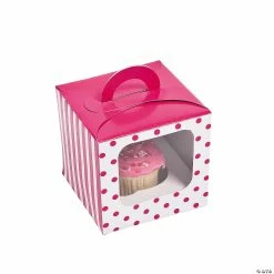 Top 10 ✨ Polka Dot Cupcake Box with Handle - 12 Pc. 😉