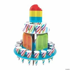 Promo 🧨 Ice Pop Party Treat Stand with Cones - 25 Pc. 🌟
