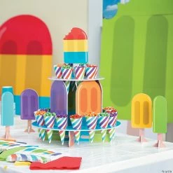 Party Tableware Shop -Party Tableware Shop ice pop party treat stand with cones 25 pc 13830458 a01