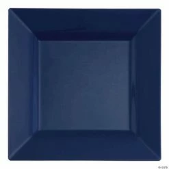 Deals 🎁 Kaya Collection 9.5" Blue Square Plastic Dinner Plates (120 Plates) 💯