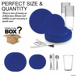 Cheapest 🧨 Light Blue Flat Round Disposable Plastic Dinnerware Value Set (20 Settings) 👏 -Party Tableware Shop light blue flat round disposable plastic dinnerware value set 20 settings14273852 a02
