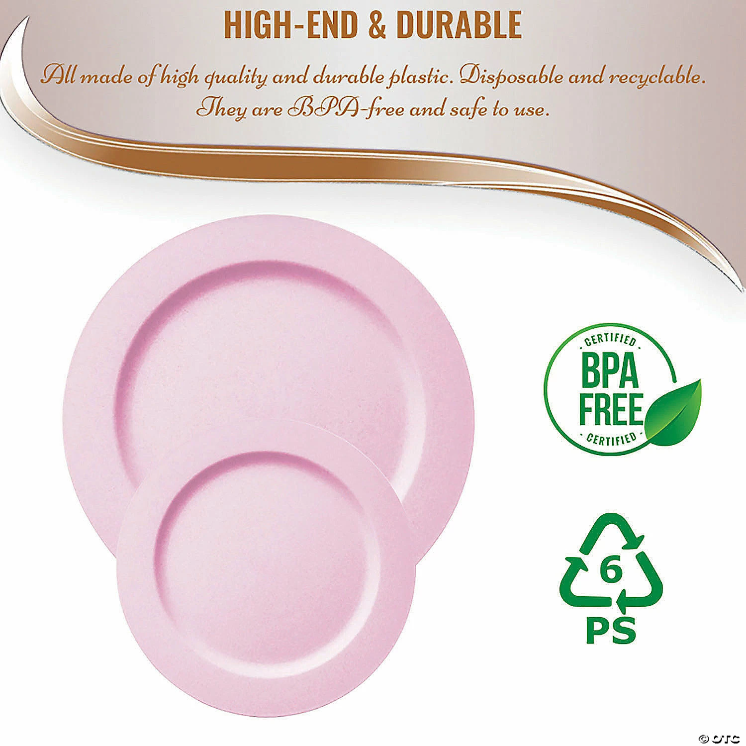 Best Pirce π Matte Pink Round Disposable Plastic Dinnerware Value Set (120 Dinner Plates + 120 Salad Plates) βοΈ 4 Best Pirce π Matte Pink Round Disposable Plastic Dinnerware Value Set (120 Dinner Plates + 120 Salad Plates) βοΈ - Image 4