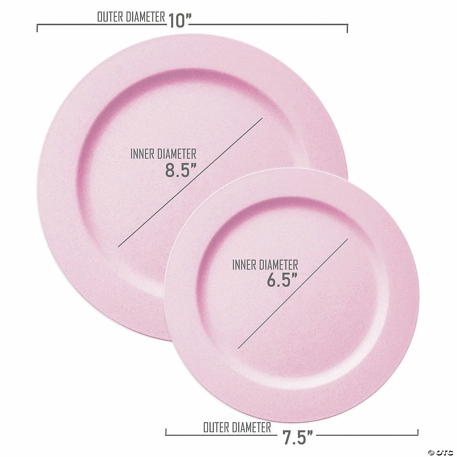 Cheap π₯° Matte Pink Round Disposable Plastic Dinnerware Value Set (40 Dinner Plates + 40 Salad Plates) π 3 Cheap π₯° Matte Pink Round Disposable Plastic Dinnerware Value Set (40 Dinner Plates + 40 Salad Plates) π - Image 3
