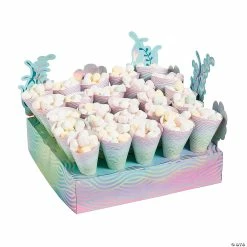 Party Tableware Shop -Party Tableware Shop narwhal treat stand with cones 25 pc 13862025 a01