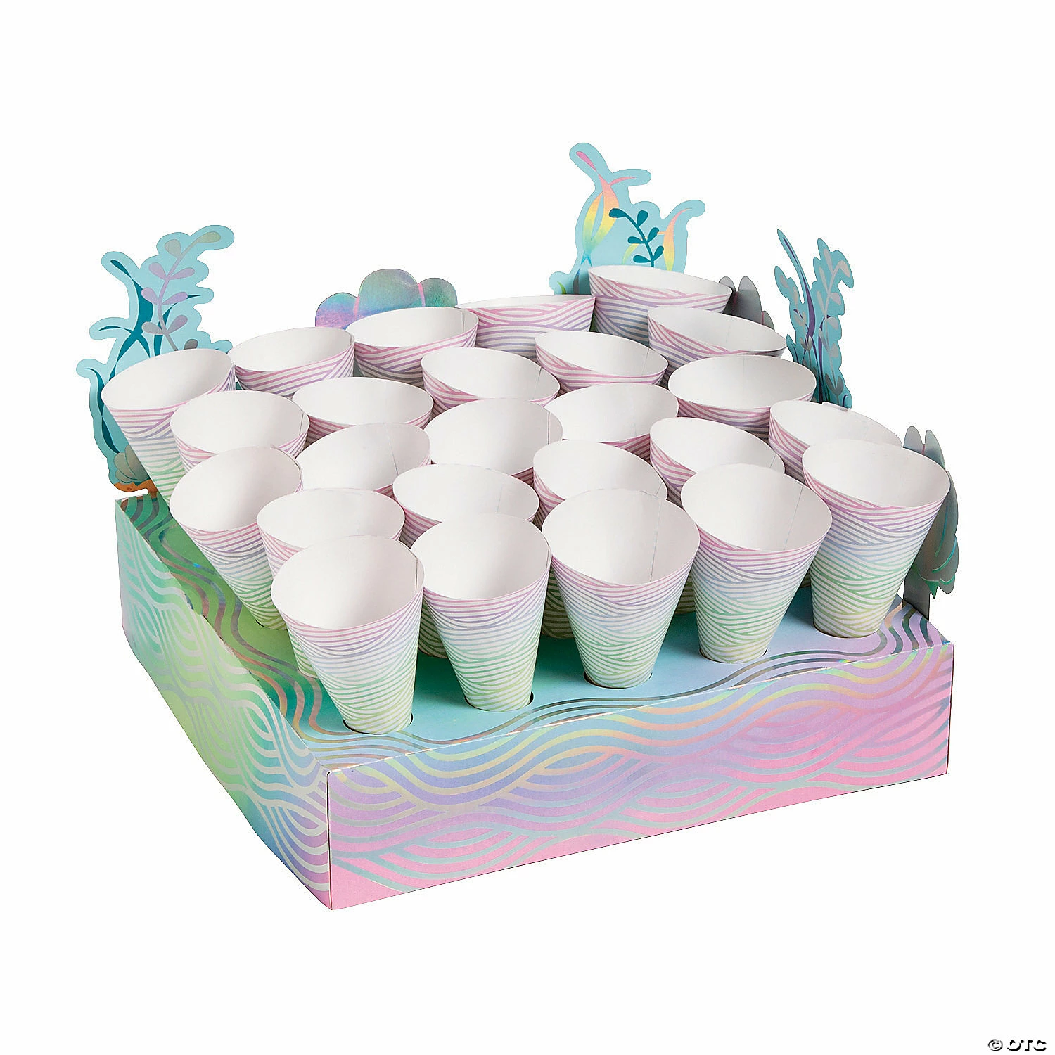 Wholesale ๐ Narwhal Treat Stand with Cones -25 Pc. ๐ 1 Wholesale ๐ Narwhal Treat Stand with Cones -25 Pc. ๐