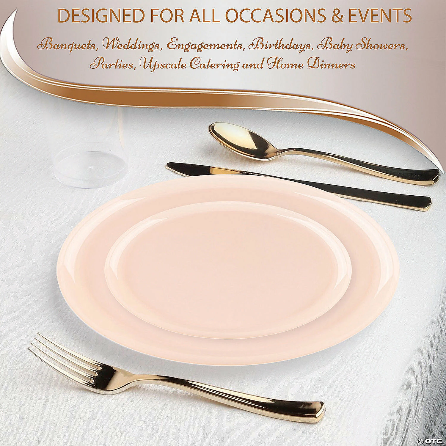 Best deal π― Pink Flat Round Disposable Plastic Dinnerware Value Set (120 Settings) π 5 Best deal π― Pink Flat Round Disposable Plastic Dinnerware Value Set (120 Settings) π - Image 5