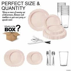 Best Sale ⭐ Pink Vintage Round Disposable Plastic Dinnerware Value Set (20 Settings) ❤️ 7 Best Sale ⭐ Pink Vintage Round Disposable Plastic Dinnerware Value Set (20 Settings) ❤️ -Party Tableware Shop pink vintage round disposable plastic dinnerware value set 20 settings14274873 a02