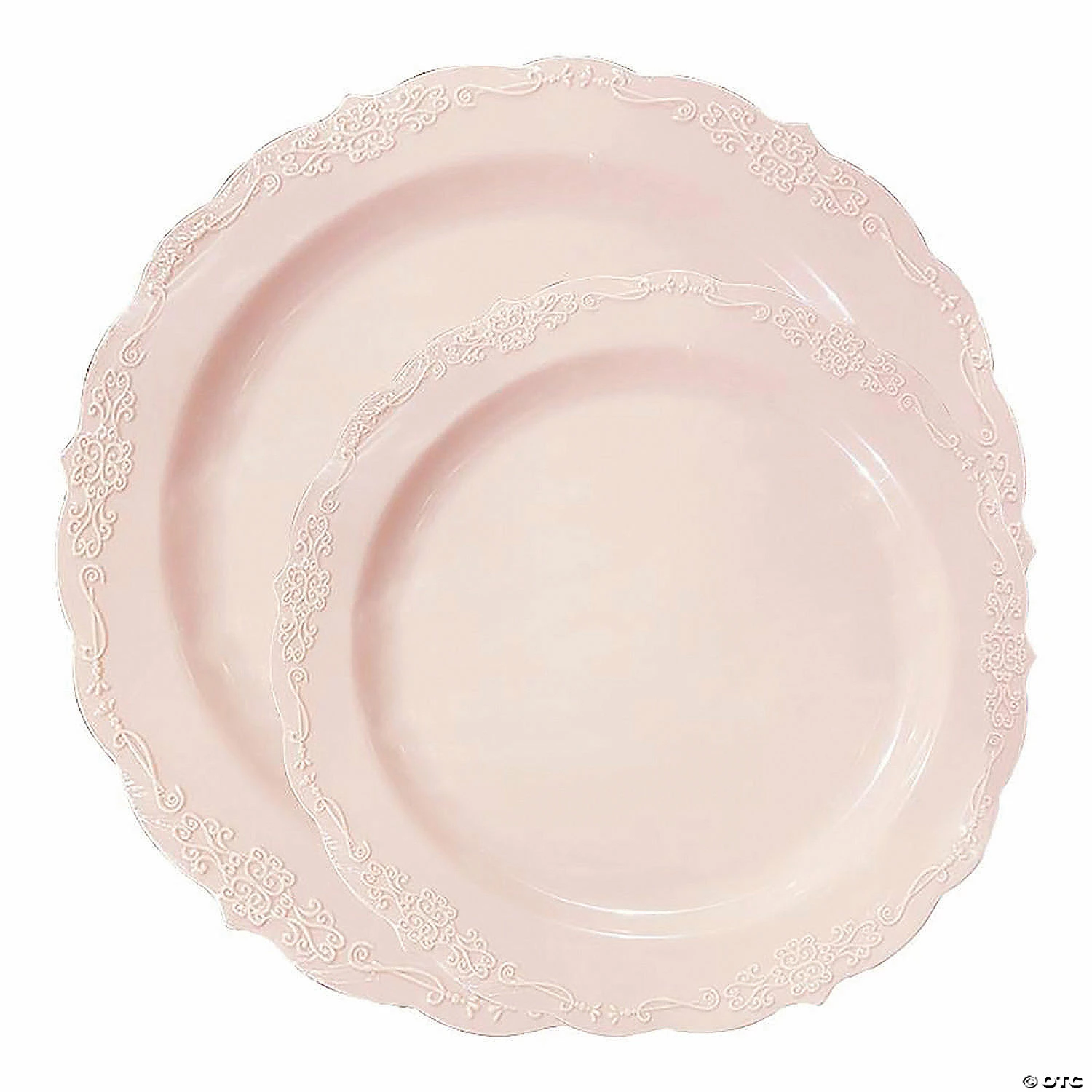 Top 10 π Pink Vintage Round Disposable Plastic Dinnerware Value Set (40 Dinner Plates + 40 Salad Plates) π₯° 2 Top 10 π Pink Vintage Round Disposable Plastic Dinnerware Value Set (40 Dinner Plates + 40 Salad Plates) π₯° - Image 2
