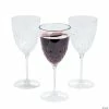 Hot Sale 👏 Premium Clear Crystal Plastic Wine Glasses - 8 Pc. ⌛