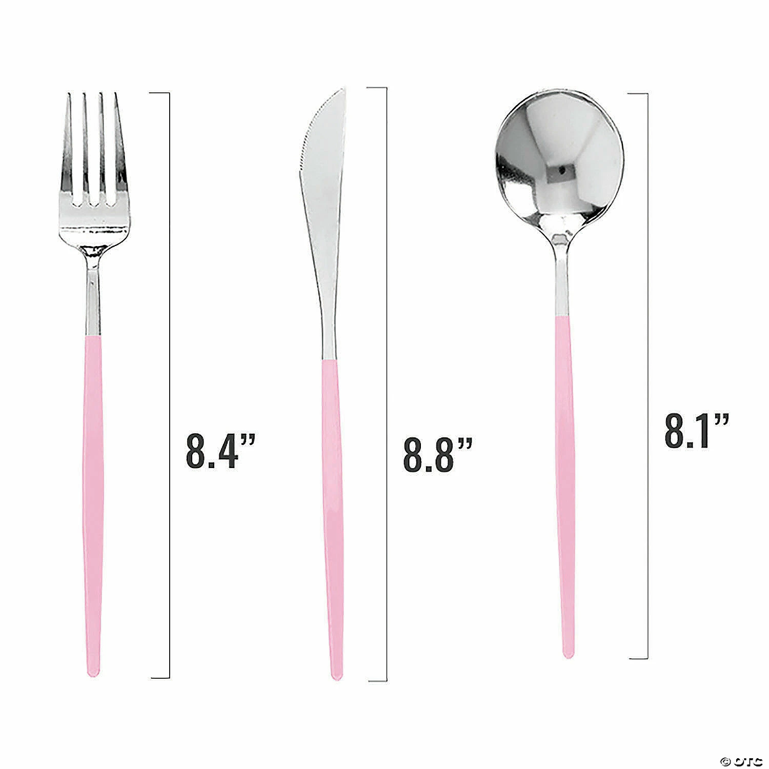 Coupon ⭐ Silver with Pink Handle Moderno Disposable Plastic Cutlery Set - Spoons, Forks and Knives (240 Guests) 🤩 2 Coupon ⭐ Silver with Pink Handle Moderno Disposable Plastic Cutlery Set - Spoons, Forks and Knives (240 Guests) 🤩 - Image 2