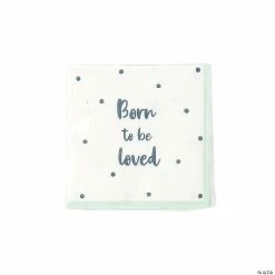 Coupon ⭐ Talking Tables Born To Be Loved Beverage Napkins - 20 Pc. 🎉