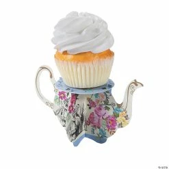 Wholesale 😉 Truly Alice Teapot Cupcake Stands - 6 Pc. 🔥