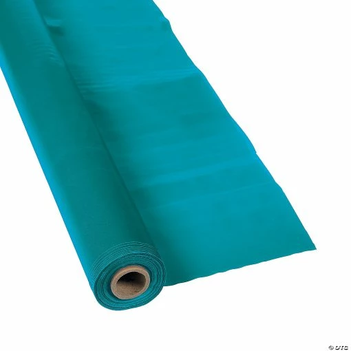 Coupon 🧨 Plastic Tablecloth Roll 🎁 -Party Tableware Shop turquoise plastic tablecloth roll13611168