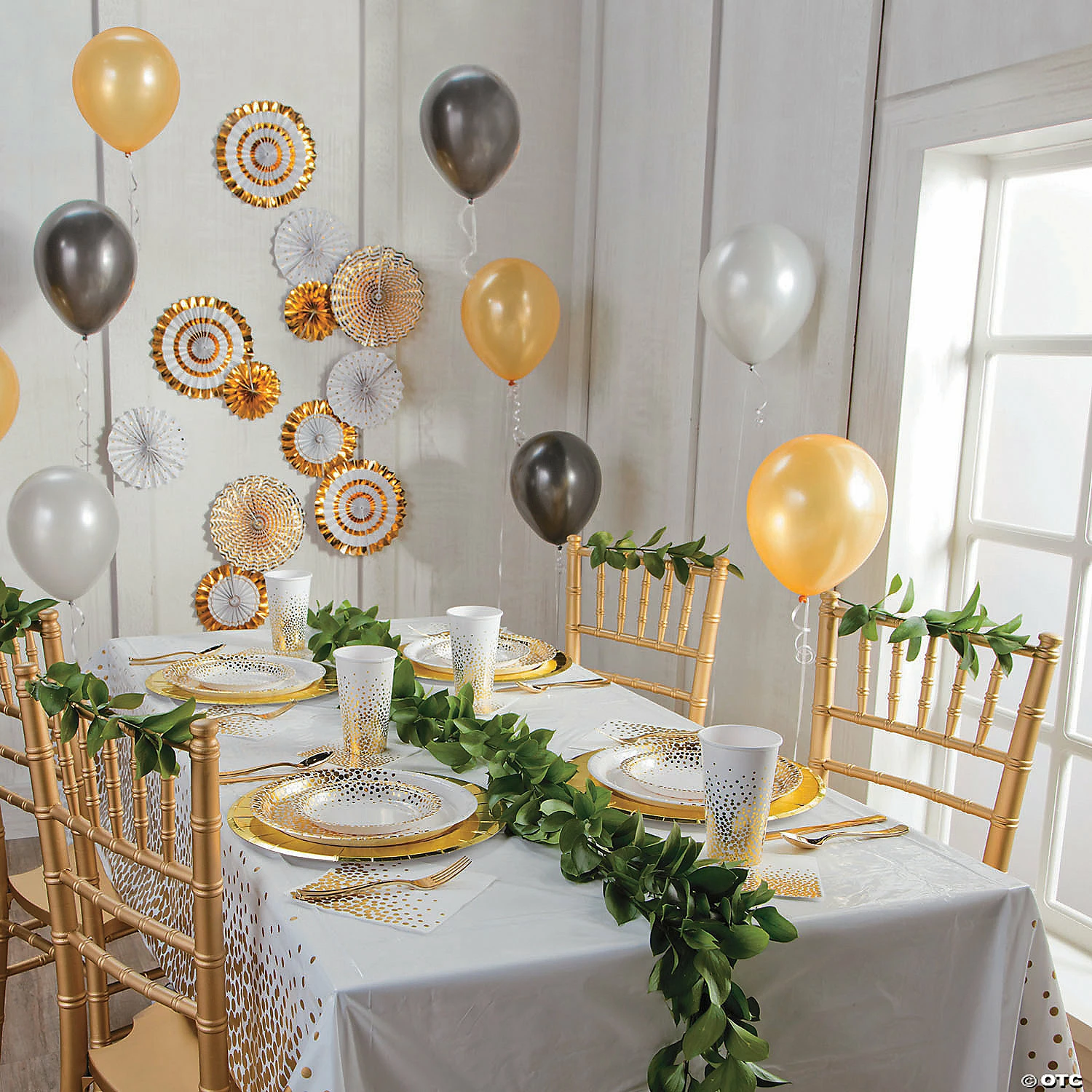 Buy ๐ White with Gold Dots Tablecloth ๐ 2 Buy ๐ White with Gold Dots Tablecloth ๐ - Image 2